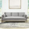 Knox - Modern Farmhouse Sofa - Opal Gray - Image 10