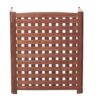 Air Conditioner Fence Screen Outside, Cedar Privacy Fence 3 Panels To Hide Ac & Trash Enclosure - Brown - Image 6