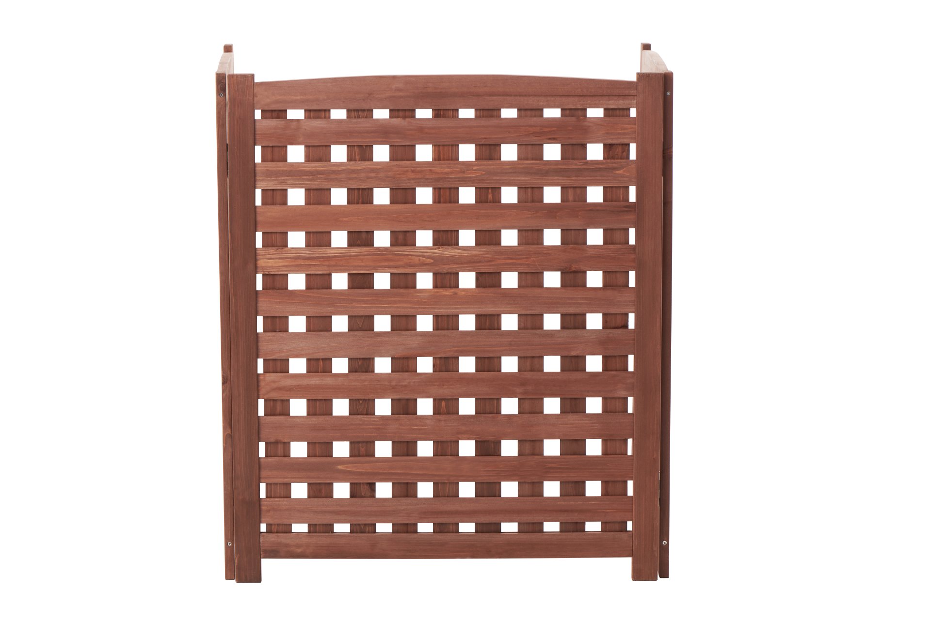 Air Conditioner Fence Screen Outside, Cedar Privacy Fence 3 Panels To Hide Ac & Trash Enclosure - Brown - Image 6