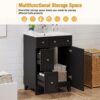 Bathroom Vanity Cabinet With Sink - Black - Image 7