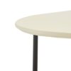 Oval Coffee Table With Metal Legs - White / Natural - Image 7
