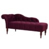 Samuel - Tufted Roll Arm Chaise Lounge - Burgundy - Image 12