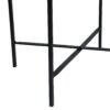 Modern Industrial Round End Table With Tray Top And Foldable Iron Legs - Natural - Image 9