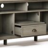 Redmond - TV Media Stand - Distressed Gray - Image 5