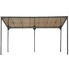 Outdoor Wall Mounted Gazebo With Sloped Roof Design, Uv Protection, And Durable Iron Frame - Gray - Image 23