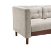 Upholstered Sofa Modern 3 Seater Sofa Couch With Tufted Design For Living Room - Grayish Beige - Image 6