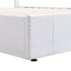 Full Size Upholstered Platform Bed With A Hydraulic Storage System - White - Image 7