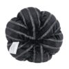 Stripe Pumpkin Decor, For Holiday Halloween Decoration - Black / White - Image 5