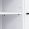 Wide Hall Tree With Shoe Storage, 4 In 1 Entryway Bench With 8 Cubbies, 7 Coat Hooks & Adjustable Shelf For Hallway - White - Image 11