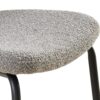 Boucle Dining Chairs, Modern Dining Room Chairs With Black Metal Legs, Armless Kitchen Chair For Dining Room, Living Room (Set of 4) - Gray - Image 13