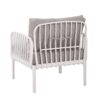 Outdoor Patio Club Chair, Modern Patio Furniture, Waterproof Thick Cushion Deep Seating For Porch, Balcony - White / Light Gray - Image 6