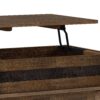 Clarkson - Lift Top Coffee Table - Rustic Natural Aged Brown - Image 6
