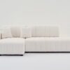 Jessica - Lamb Wool Left Facing Sectional Sofa With Chaise - Beige - Image 2