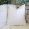 Autumn Vibes Leaf Accent Pillow - Gray - Image 6