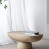 Oval Coffee Table - Cream - Image 7