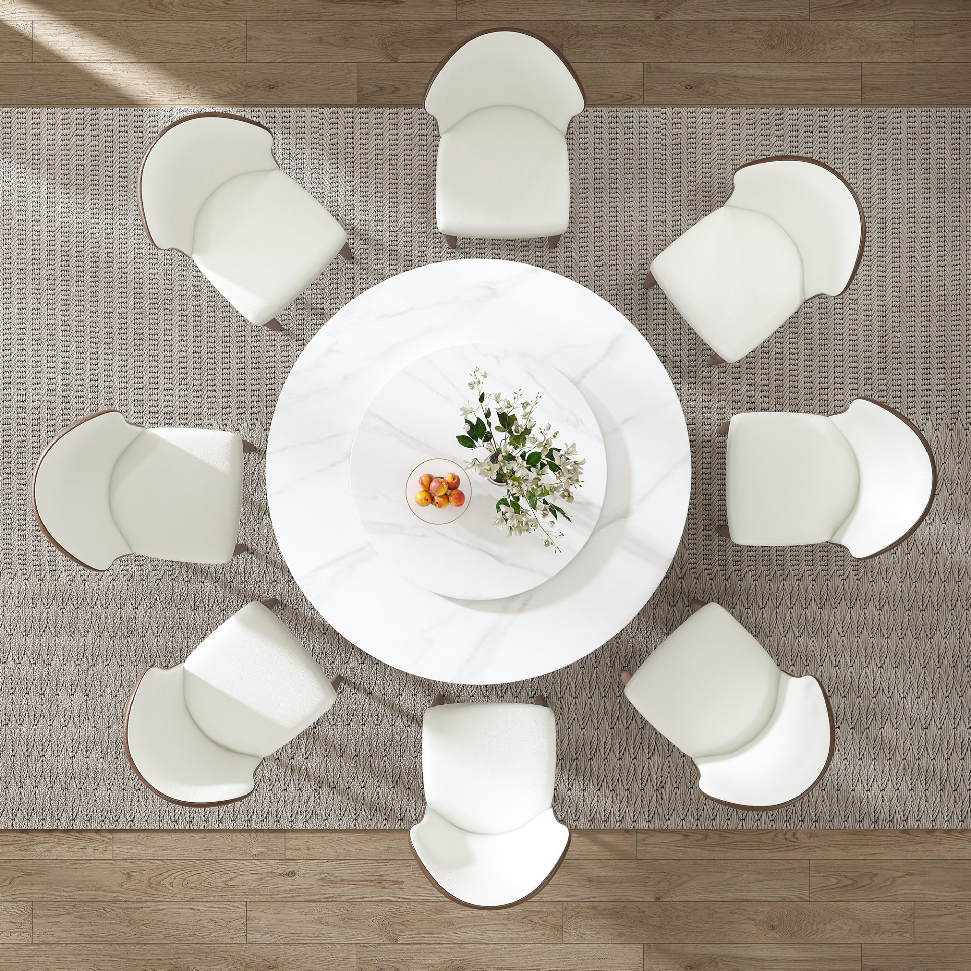 Table With Rotating Tray Scratch & Heat For Kitchen & Restaurant(Table Only - White - Image 16
