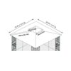 Patio Double Roof Gazebo Replacement Canopy Top Fabric - Brown - Image 2