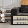 Convertible Floor Sofa Bed With Fixed Shape Frame For Living Room - Black - Image 6