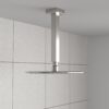 8" Ceiling Mounted Shower Arm With Flange, Stainless Steel - Brushed Nickel - Image 2