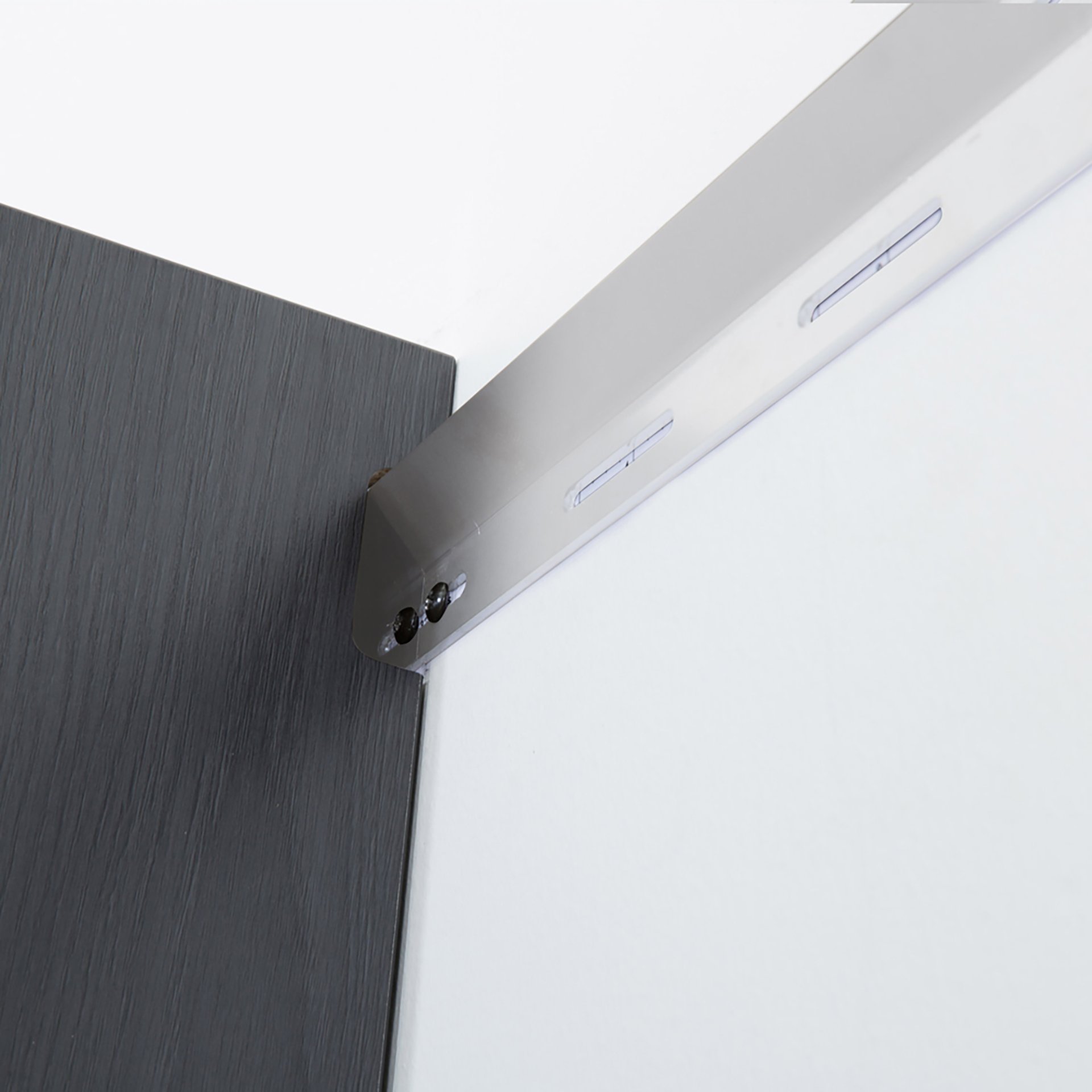 Astro Series - Metal Wall Mounted Storage Cabinet With Soft Closing Drawers - Metallic Gray - Image 6