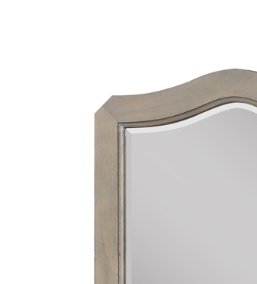 Laurel - Grove Scallop Shaped Mirror - White Poplar - Image 3