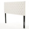 Annecy - Contemporary Upholstered Full / Queen Fabric Headboard - Ivory - Image 6