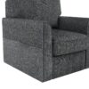 360 Degree Swivel Chair Accent Barrel Armchair With Side Pockets, Compact Design For Living Room, Bedroom, Office - Gray - Image 19