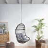 Richards - Outdoor / Indoor Wicker Hanging Chair - Gray - Image 5