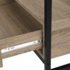 TV Stand, Console, Media Entertainment Center, Storage Drawers, Living Room, Bedroom, Contemporary, Modern - Taupe - Image 5