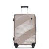 3 Piece Luggage Sets Lightweight Suitcase With Two Hooks, Spinner Wheels, (20/24/28) - Gold - Image 8