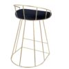 Canary - Contemporary / Glam Counter Stool (Set of 2) - Gold / Blue - Image 4