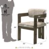 Destin - 8 Pieces Dining Room Set - Ceramic Walnut / Light Gray - Image 9