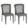 Farley - Stacking Sidechair (Set of 2) With Open Backrests - Gray - Image 5