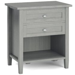 Warm Shaker - Bedside Table - Fog Gray