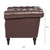 1 Seater Aesthetic Sofa For Living Room - Brown - Image 16