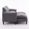 Convertible Combination Sofa, Sofa U Shaped, Sofa With Footstools With Storage - Gray Sofa For Living Room, Living Room 2 Seater Combination Sofa Gray - Gray - Image 10