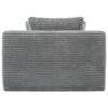 Modern Full Compressed Chaise Lounge Sofa Bed With Removable Pillows, Upholstered - Gray - Image 19