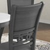 5 Piece Dining Round Table Set With One Faux Marble Top Dining Table And Four Pu-Leather Chairs - Gray - Image 4