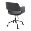 Margarite - Contemporary Adjustable Office Chair - Black - Image 3