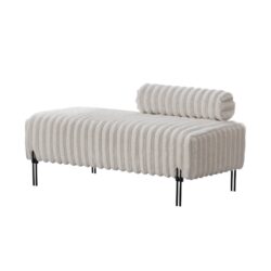 Mini Loveseat With Adjustable Backrest - Beige