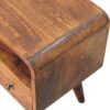 Mini Curved Media Unit - Chestnut - Image 7