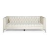 Contemporary 3 Seater Sofa & Button Tufted Design - Beige - Image 4
