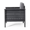Flare - Outdoor Club Chair With Water Resistant Cushions - Dark Gray - Image 6