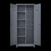 Metal Storage Cabinets, Cleaning Tool Cabinet With Locking Door, Tall Broom Tool Organizer, Large Storage Cabinet For Kitchen - Gray - Image 19