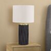 Lighting, Table Lamp, Concrete, Modern - Black - Image 4