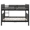 Full Over Full Bunk Bed With Ladder For Bedroom - Espresso - Image 3