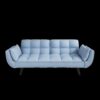 Sofa Soft Two Armrests Throw Pillow Pillow Comfortable Fit Apartment Bedroom Small Space - Antique Navy Blue - Image 9