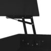 Lift Top Coffee Table With 2 Drawers, Hidden Space And LED Lights For Living Room - Black - Image 19