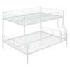 Full Long Over Queen Metal Bunk Bed - White - Image 19