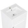 20" Bathroom Vanity With Sink, Freestanding Cabinet With Door Shelf And Adjustable Shelf, And Ceramic Construction - White - Image 21
